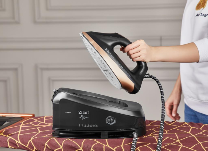 Fier de calcat Aurum cu statie Zilan ZLN4261 Negru, putere 3000W, incalzire in 35 secunde, sistem de auto oprire [3]
