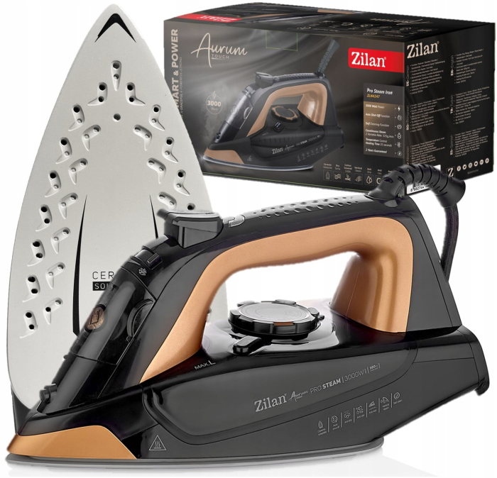 Fier de calcat profesional Aurum, Zilan ZLN4247, putere 3000W, auto-oprire, functie de auto-curatare [11]