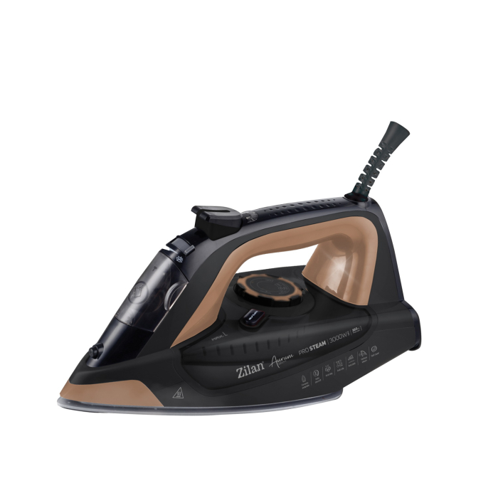 Fier de calcat profesional Aurum, Zilan ZLN4247, putere 3000W, auto-oprire, functie de auto-curatare [1]