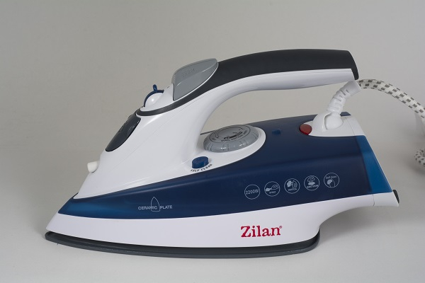 Fier de calcat talpa ceramica ZILAN ZLN8082,Albastru Putere 2200W, calcare cu aburi si uscata, functie autocuratare, [2]