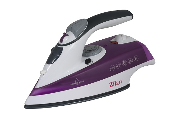 Fier de calcat talpa ceramica ZILAN ZLN8083,Mov Putere 2200W, calcare cu aburi si uscata, functie autocuratare,Mov [1]