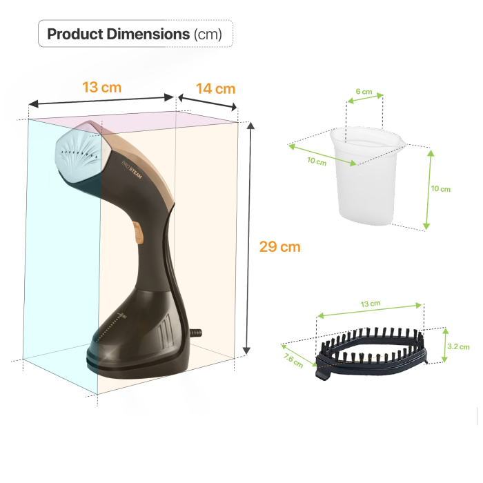 Fier de calcat vertical cu aburi Zilan ZLN4254 AURUM, 1600W, 25g/min, 230 ml, ecran LED multi functional [17]