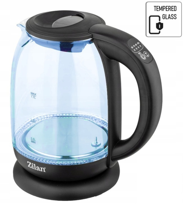 Fierbator Apa ZILAN ZLN3956, 2200W, 1.7L, Control Temperatura, Iluminare LED, Sticla [9]