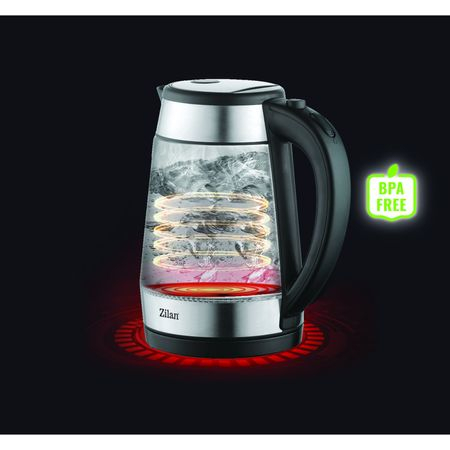 Fierbator Apa ZILAN ZLN3963, 2200W, 1.7L, Iluminare LED, Sticla [7]