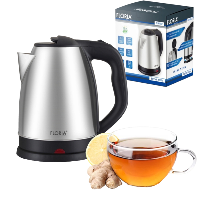 Fierbator electric Floria ZLN4902 Gri, putere 1500W, capacitate 2 L, indicator luminos [6]