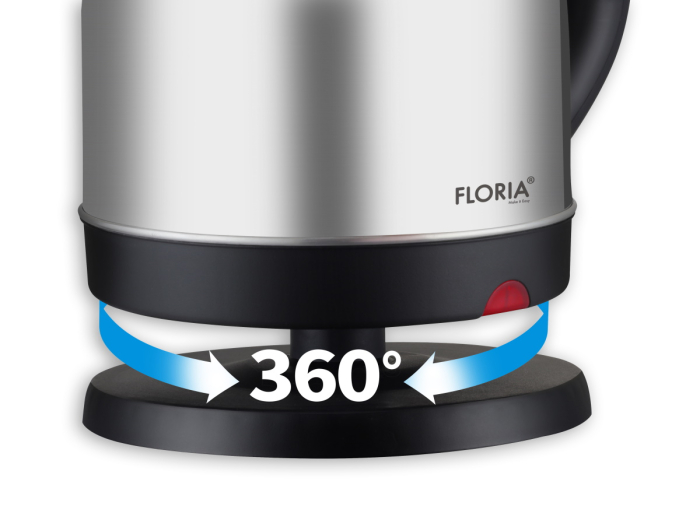 Fierbator electric Floria ZLN4902 Gri, putere 1500W, capacitate 2 L, indicator luminos [3]