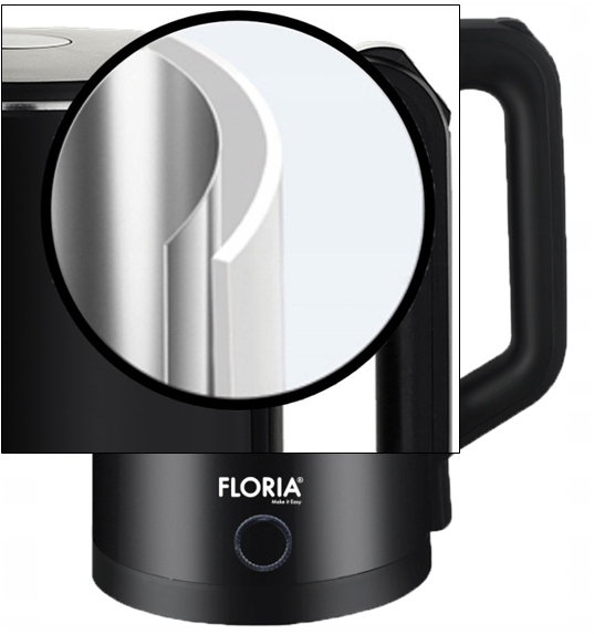 Fierbator electric Floria ZLN4919 Negru, putere 1500W, capacitate 2 L, indicator luminos [4]