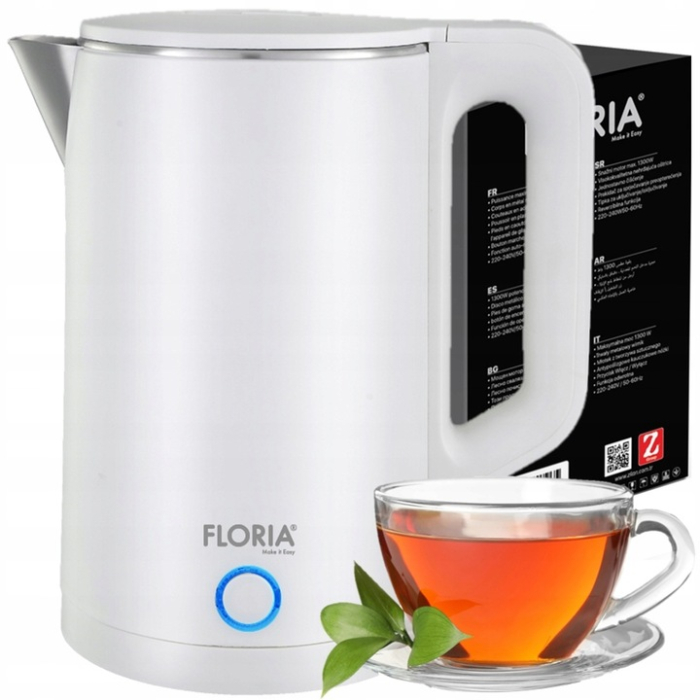 Fierbator electric Floria ZLN4920 Alb, putere 1500W, capacitate 2 litri, protectie la supraincalzire [2]
