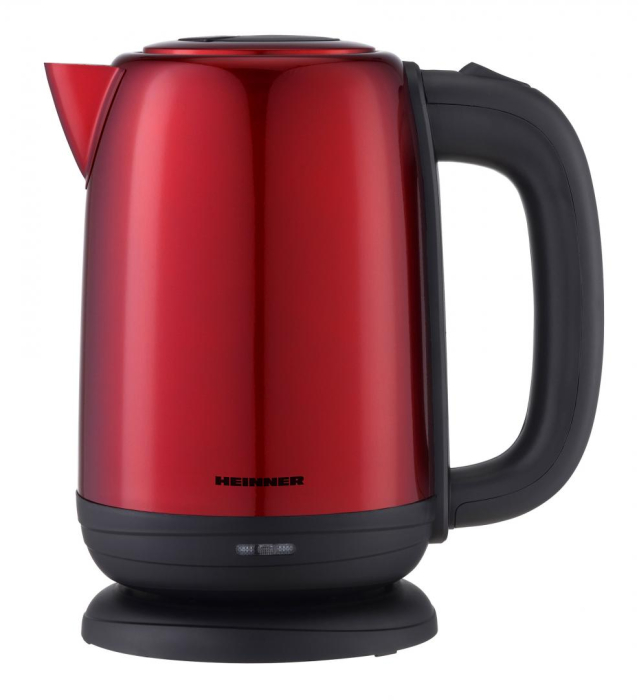 Fierbator electric Heinner HEK-2200RDSS, 2200W, 1.7L, Oprire automata, Rosu [1]