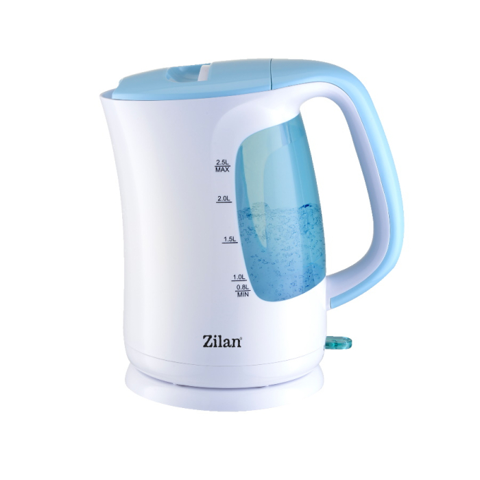 Fierbator electric Zilan ZLN1673 Wasserkocher, putere maxima 2200 W, capacitate 2.5 L, filtru, Albastru [1]