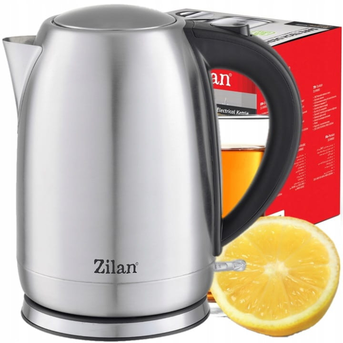 Fierbator electric Zilan ZLN1680 Wasserkocher din inox, putere maxima 2200 W, capacitate 1.7 L, filtru, Negru [5]