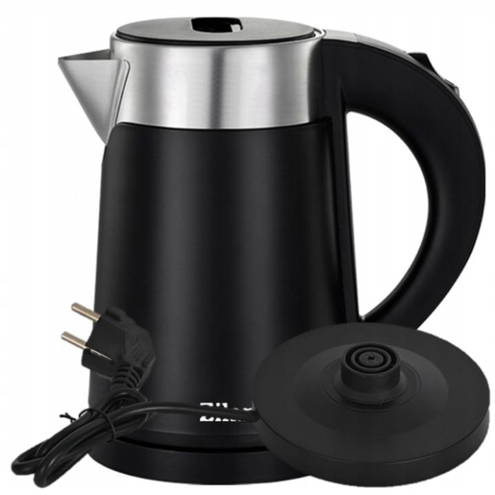 Fierbator electric Zilan ZLN3387 Negru cu pereti dublii, putere 800W, capacitate 0.8L, inox [6]