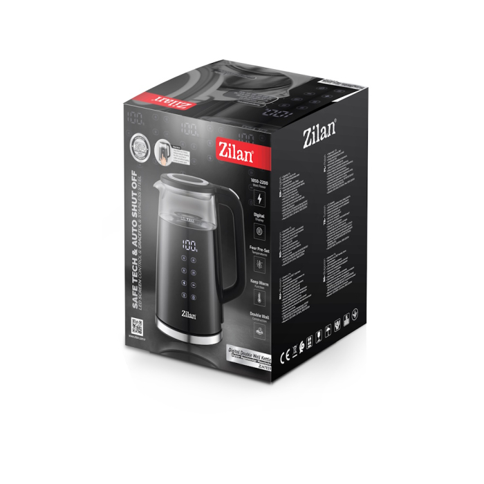 Fierbator electric Zilan ZLN7859 Negru, ecran digital, putere 2200W, panou de comanda tactil [11]