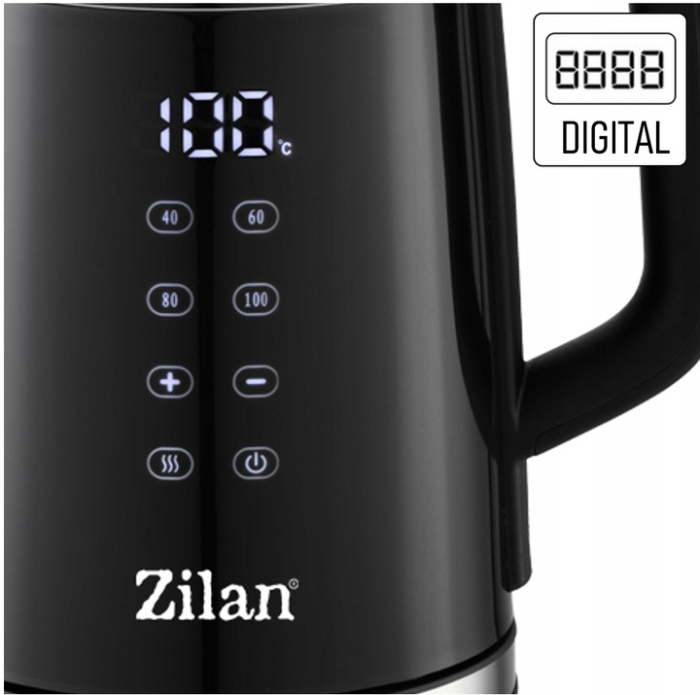 Fierbator electric Zilan ZLN7859 Negru, ecran digital, putere 2200W, panou de comanda tactil [4]