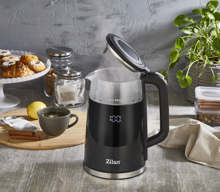 Fierbator electric Zilan ZLN7859 Negru, ecran digital, putere 2200W, panou de comanda tactil [9]