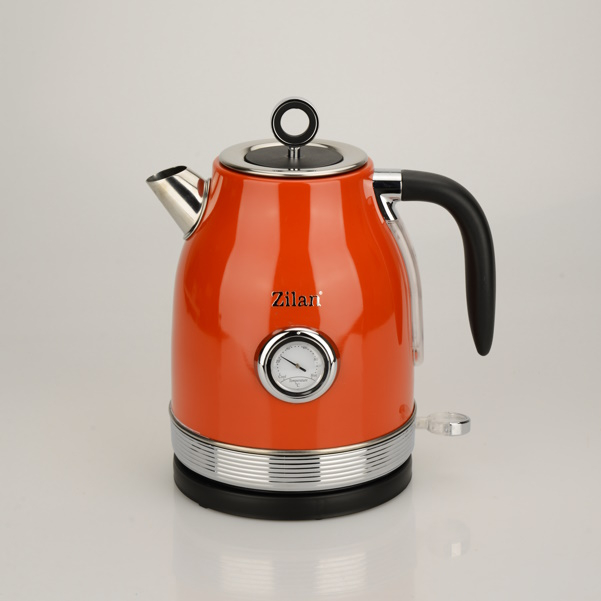 Fierbator RETRO Zilan ZLN7033 Rosu, Capacitate 1.7 Litri, Putere 2200W, Rotire 360 [2]