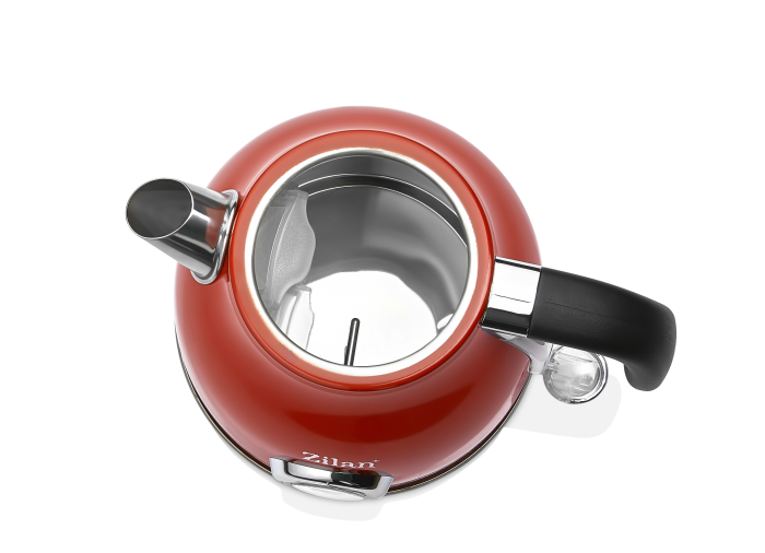 Fierbator RETRO Zilan ZLN7033 Rosu, Capacitate 1.7 Litri, Putere 2200W, Rotire 360 [4]
