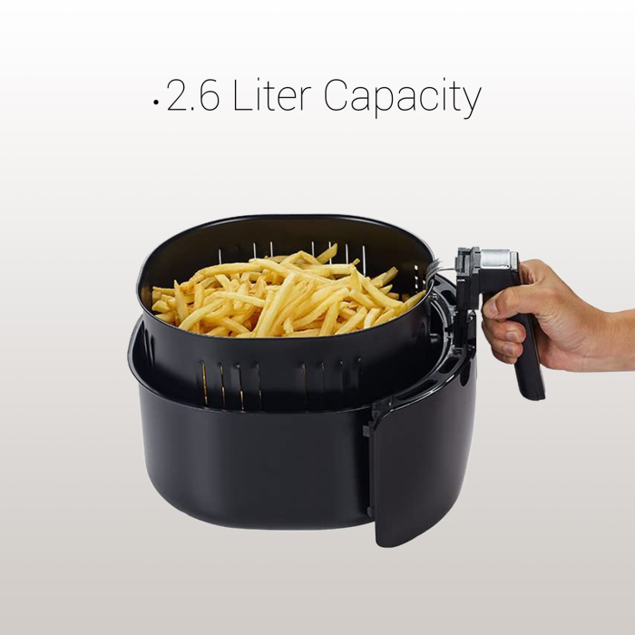 Friteuza Air Fryer, ZILAN ZLN3598, Negru 1350 W, Capacitate 2.6 L, Timer 30 min, [5]