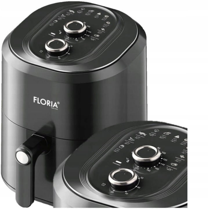 Friteuza cu aer cald Floria ZLN8009 Negru, putere 1360W, Capacitate 6 Litri, temperatura reglabila [3]