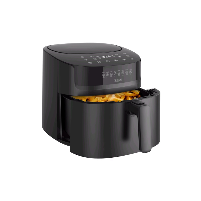Friteuza cu aer cald Zilan ZLN7999 Negru, putere 1800 W, ecran digital, panou cu comenzi tactile [2]