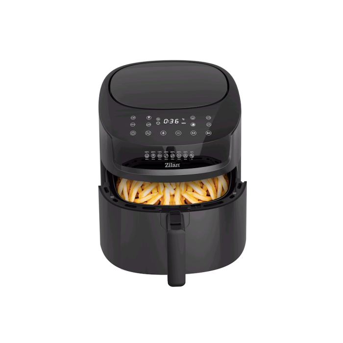 Friteuza cu aer cald Zilan ZLN7999 Negru, putere 1800 W, ecran digital, panou cu comenzi tactile [10]