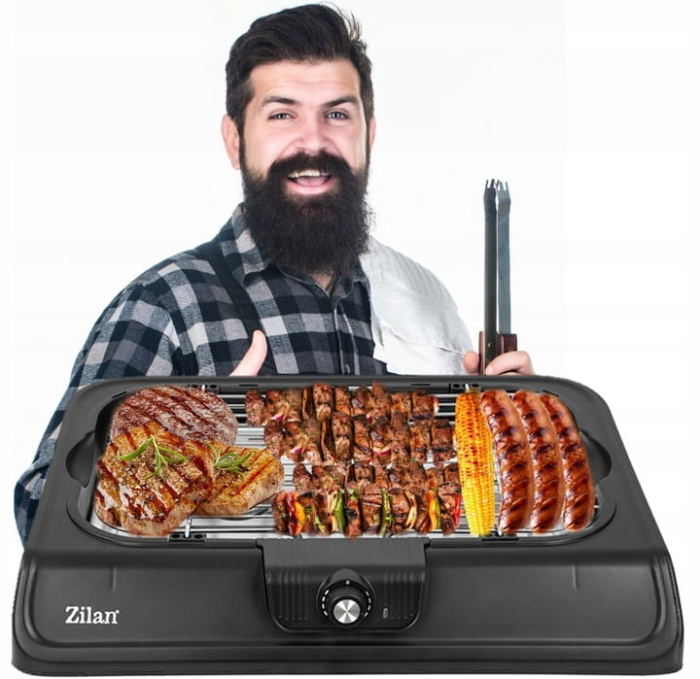 Gratar electric ZİLAN ZLN3772,2000 W, termostat reglabil [5]
