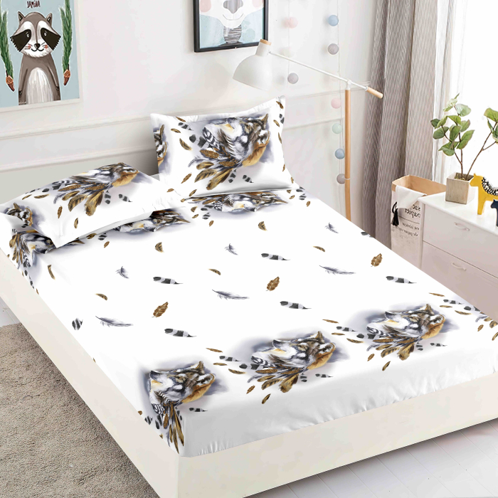 Huse de pat, 3 Piese, Finet cu elastic 180x200 [1]