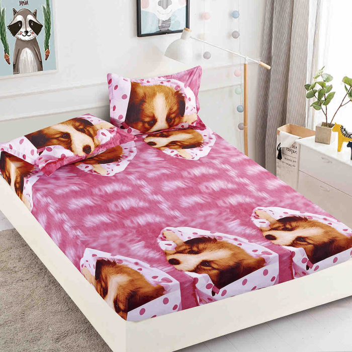 Huse de pat, 3 Piese, Finet cu elastic 180x200 [1]