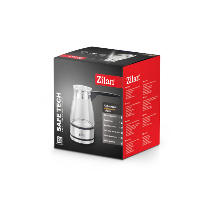 Ibric electric Zilan ZLN8122, transparent, putere 800W, capacitate 500 ml, sticla [3]