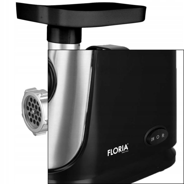 Masina de tocat Floria ZLN7965 Neagra, putere 1300W, doua site, functie de revers, lama din otel [6]