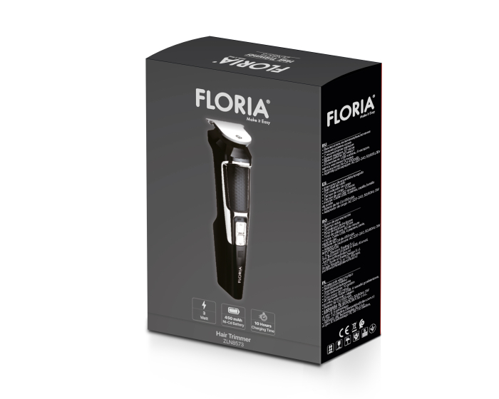 Masina de tuns Floria ZLN8573, neagra, 3W [2]