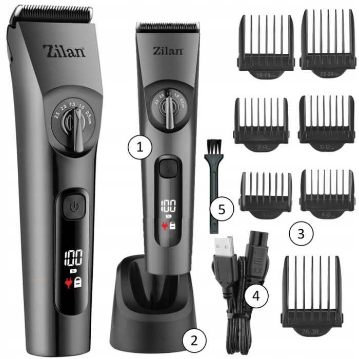 Masina de tuns profesionala Zilan ZLN8702 rezistenta la apa cu protectie IPX6, 8 nivele de taiere [10]