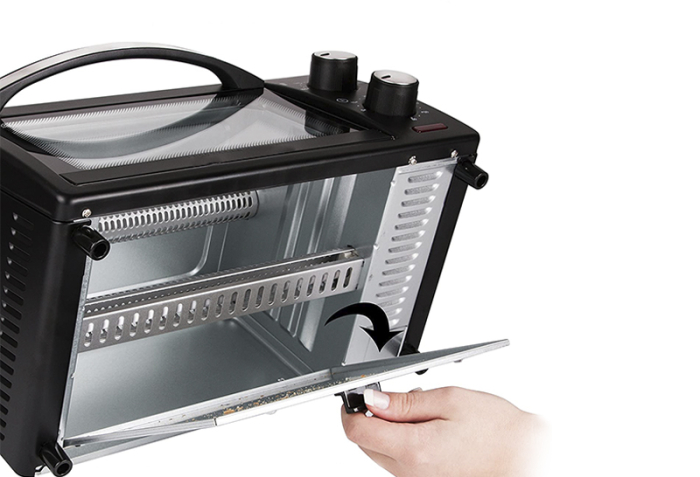 Mini cuptor Zilan-Roza ZLN4328, 9L, 800W, Geam dublu, Temporizator 60 min [14]