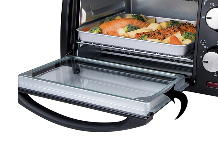 Mini cuptor Zilan-Roza ZLN4328, 9L, 800W, Geam dublu, Temporizator 60 min [16]