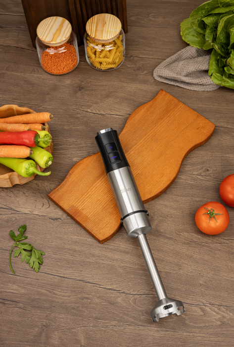 Mixer vertical Zilan ZLN3984, Putere 1200W, 12 trepte de viteza, Functie Turbo, Afisaj digital, Inox [6]
