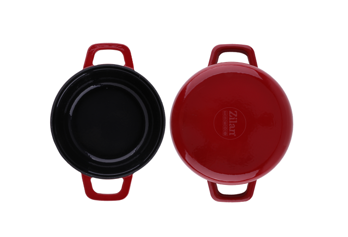 Oala Zilan ZLN0941, Din fier turnat sub presiune puternica, 2.6L, Diametru 22 cm, Inaltime 10 cm, Compatibila cuptor si masina de spalat vase [3]