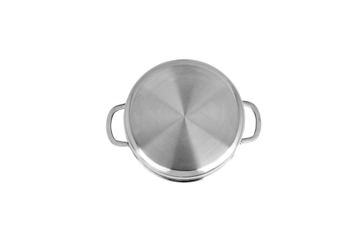 Oala Zilan ZLN9648 cu capac, tri-ply, inox, antiaderent, protectie la zgarieturi, usor de spalat, 24 cm,4.3L [4]
