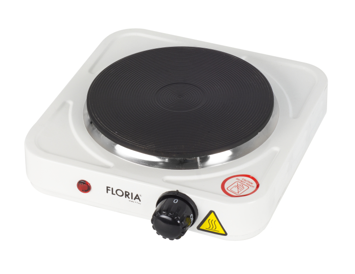 Plita electrica Floria Alb ZLN2829, 25 x 25 x 5 cm, 1 ochi, Putere 1500W [2]