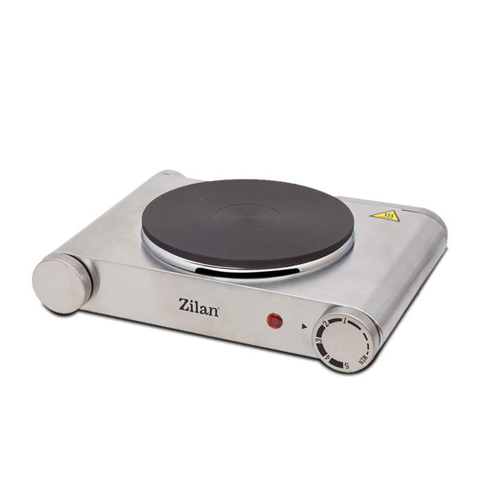 Plita electrica inox Zilan ZLN0535, 33x10x30, 1 arzator, 1500 W, termostat reglabil [1]