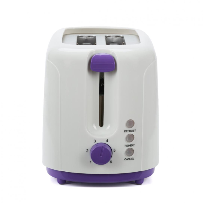 Prajitor de paine Heinner TP-750UV, 750W, 6 nivele de rumenire, 3 functii, control variabil al temperaturii, oprire automata, violet [1]