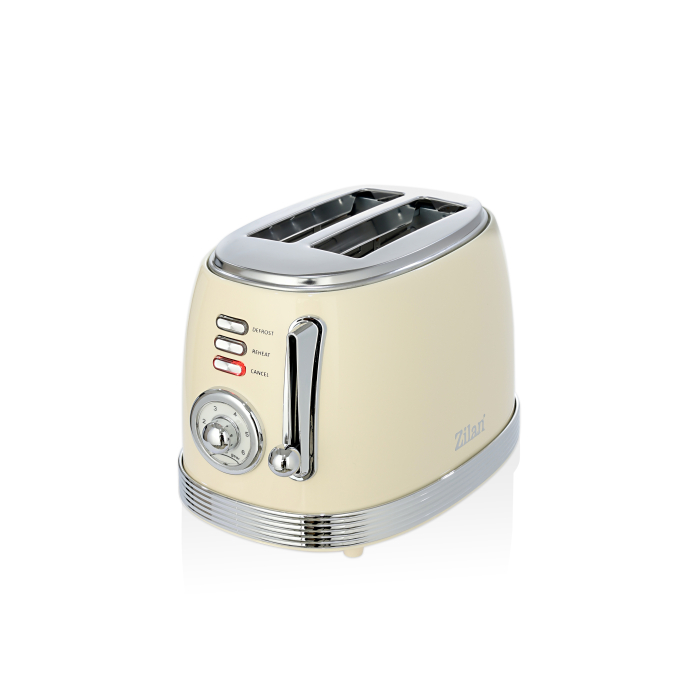 Prajitor de paine Retro Zilan ZLN1191, 2 felii de paine, 850W, 6 trepte de temperatura si timer, dezghetare, reincalzire, picioruse antiderapante [4]