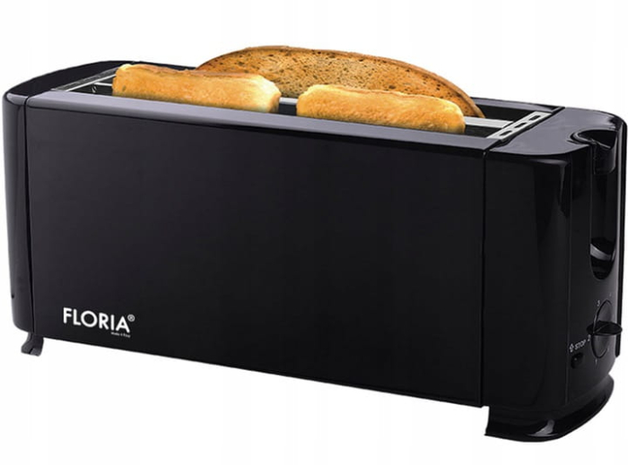 Prajitor paine dublu FLORIA ZLN2706, Negru Putere 1300W, 2 fante, 4 felii, [4]