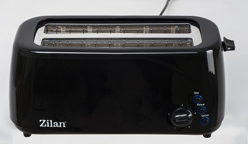 Prajitor paine dublu Zilan ZLN2713, Negru, 1400W, 5 grade rumenire si functii multiple [11]