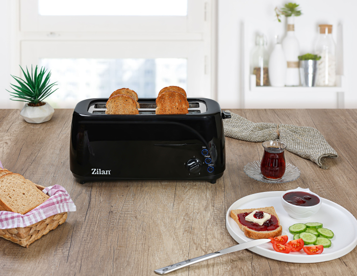 Prajitor paine dublu Zilan ZLN2713, Negru, 1400W, 5 grade rumenire si functii multiple [15]