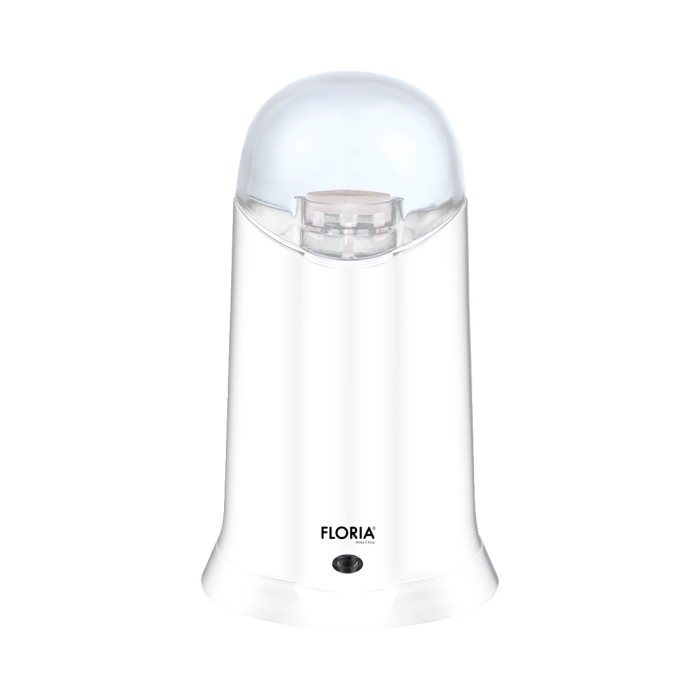 Rasnita Electrica Floria ZLN3085 Alb Putere 200W, Capacitate 60 gr, Cuva otel inoxidabil, [1]