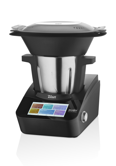 Robot de bucatarie Zilan ZLN9341 RUBY multifunctional Thermorobot, 1700W, 4.7L, Ecran color TFT cu touchscreen de 7 inch, 18 Functii, WiFi, Aplicatie mobila [3]