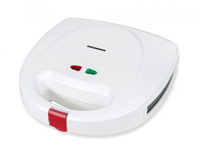 Sandwich maker Heinner SM-2K750WH, 750W, placi sandwich si grill, indicator luminos, Alb [1]