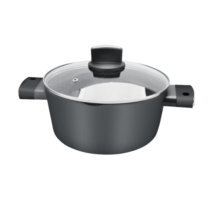 Set de oale Zilan ZLN0942 Negru, cu 9 piese, invelis din marmura si manere fine la atingere [2]