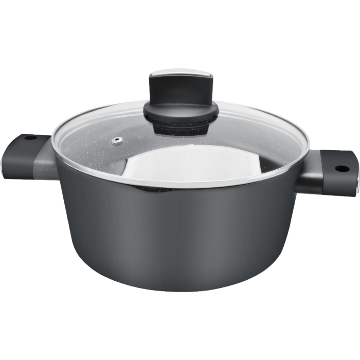 Set de oale Zilan ZLN0959 Negru, cu 7 piese, invelis din marmura si manere fine la atingere [7]