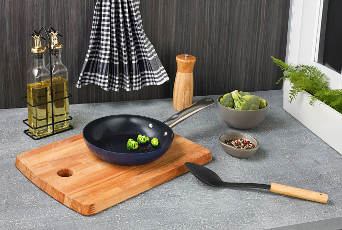 Tigaie Zilan ZLN9624 diamond, cu baza de inductie, ceramica si inox, usor de spalat, 20 cm,0.95L [4]